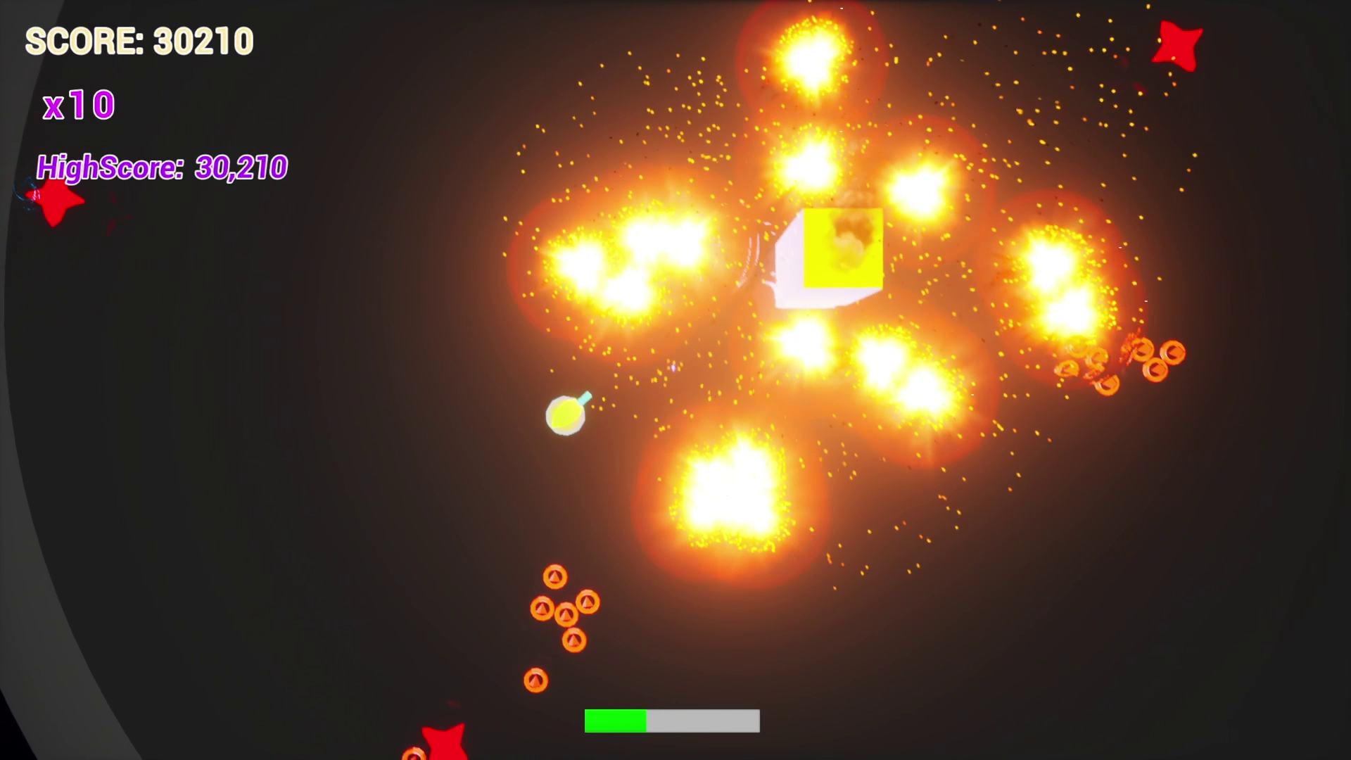 A chain of explosions erupts around the base in All Will Break